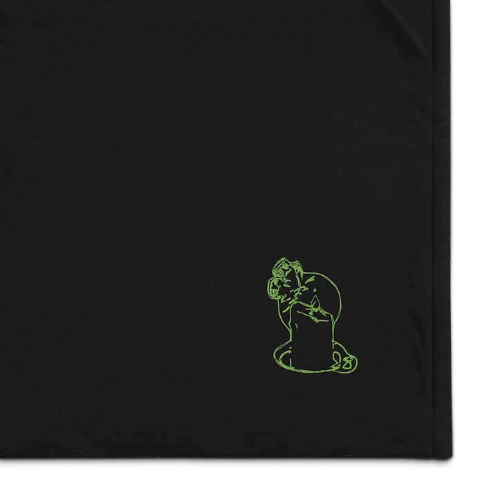 Your Moth, My Flame Throw Blanket - Green product image (1)