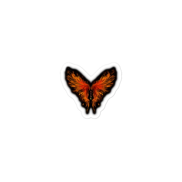 "RISE" Phoenix Wings Sticker product image (2)