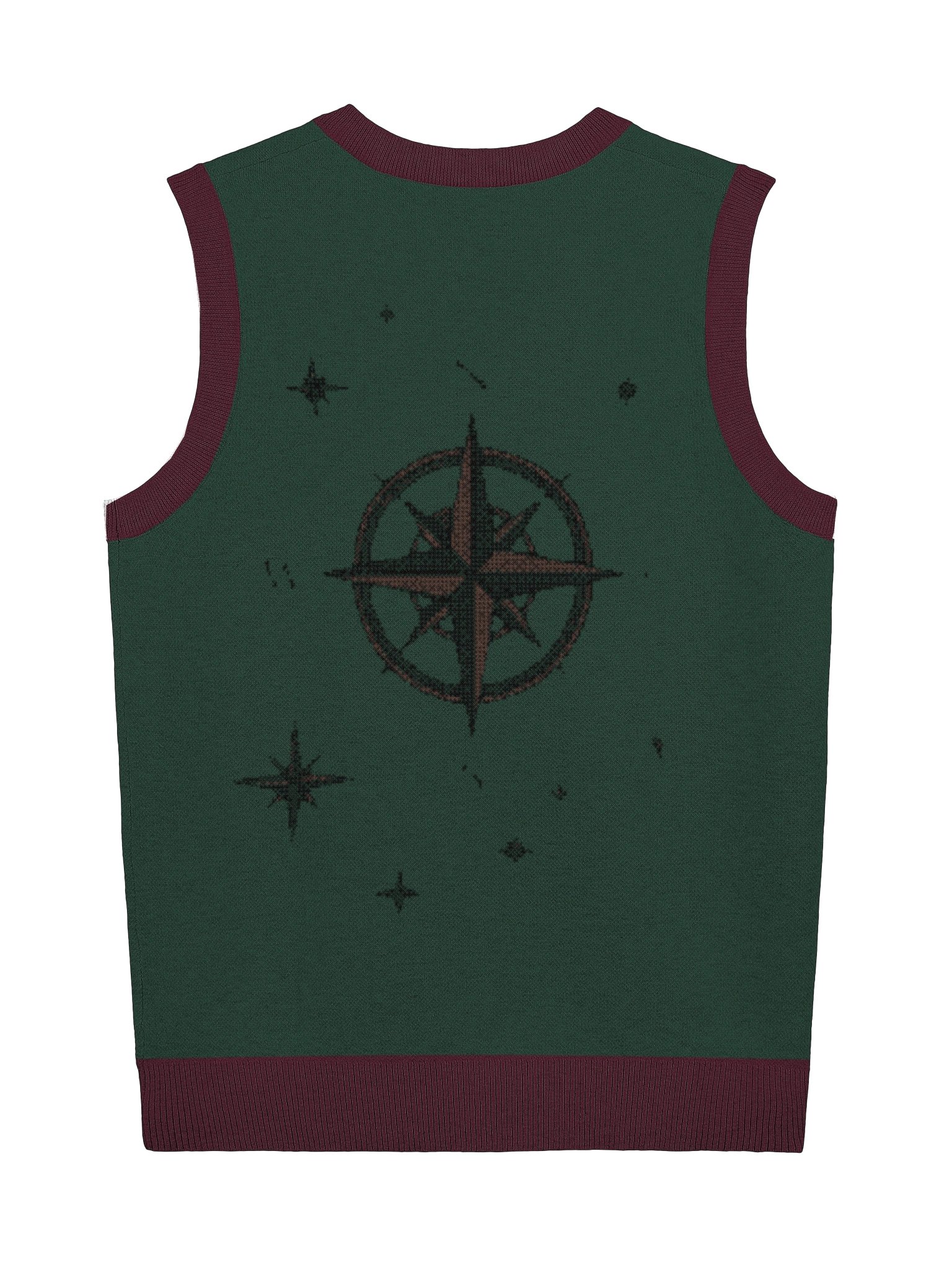 Starlight Compass Jacquard Knitted V-Neck Sweater Vest - Bookish Apparel product image (3)