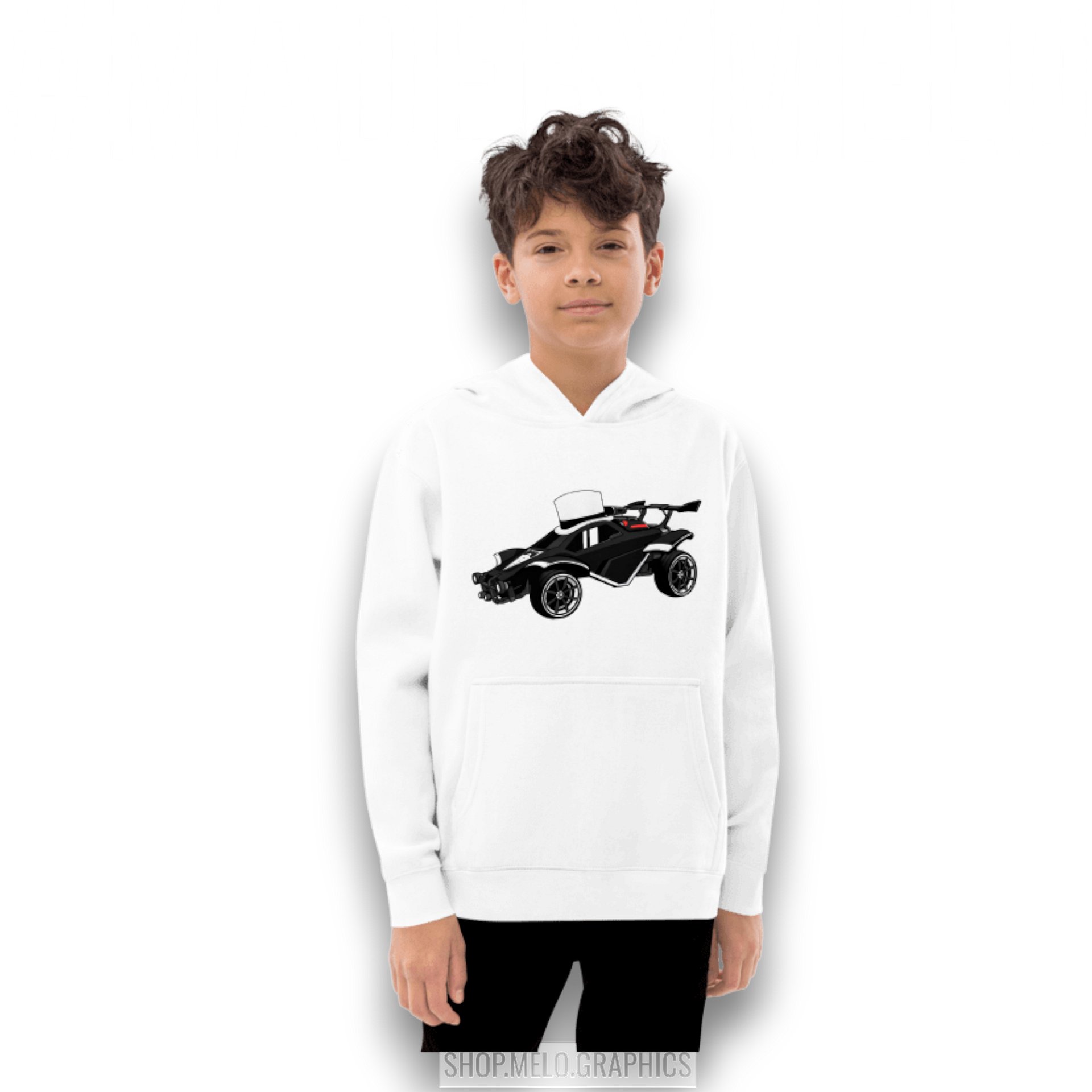 Fancy Carball Bot - Kids Hoodie | #MadeByMELO product image (3)