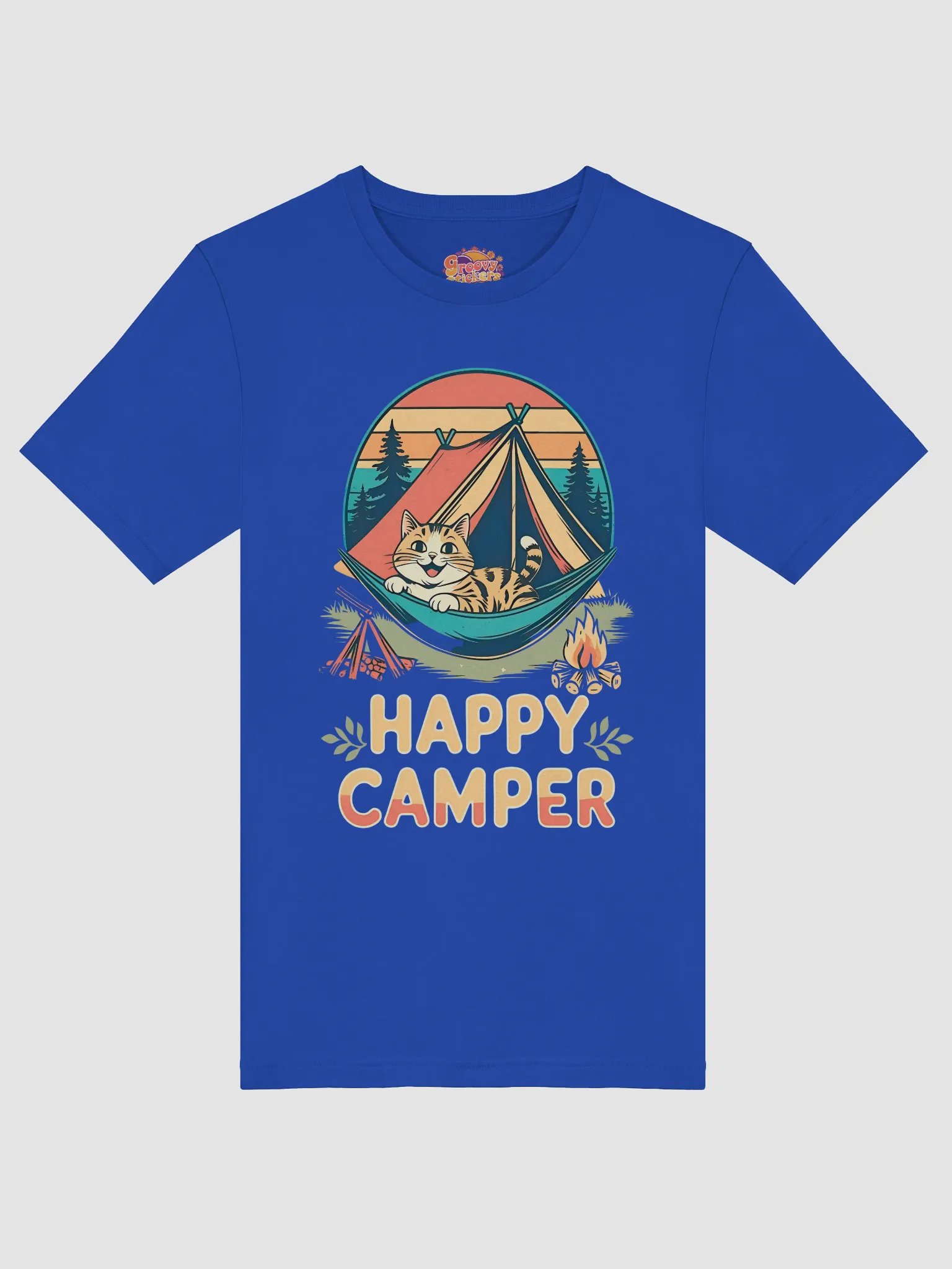 Happy Cat Camper T-Shirt product image (5)