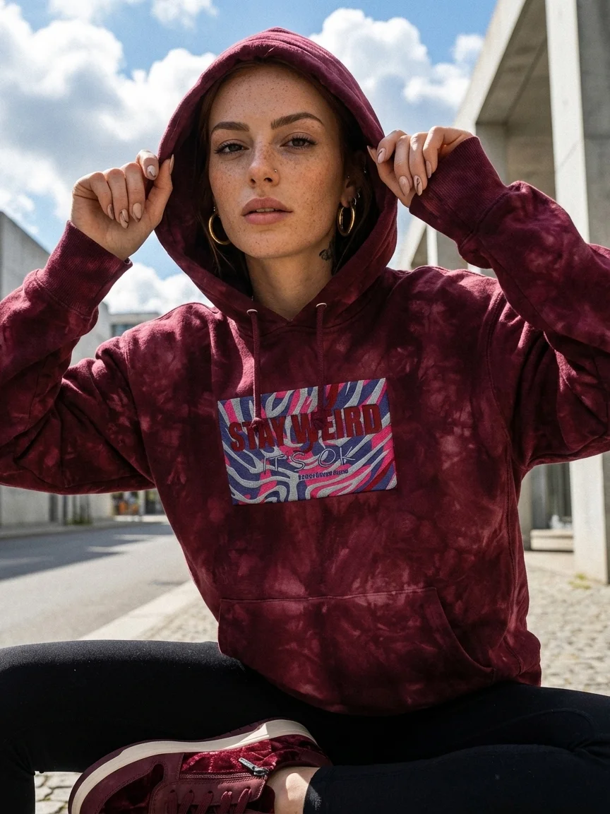 It's Ok HAC +Champion-Embroidered Hoodie product image (3)
