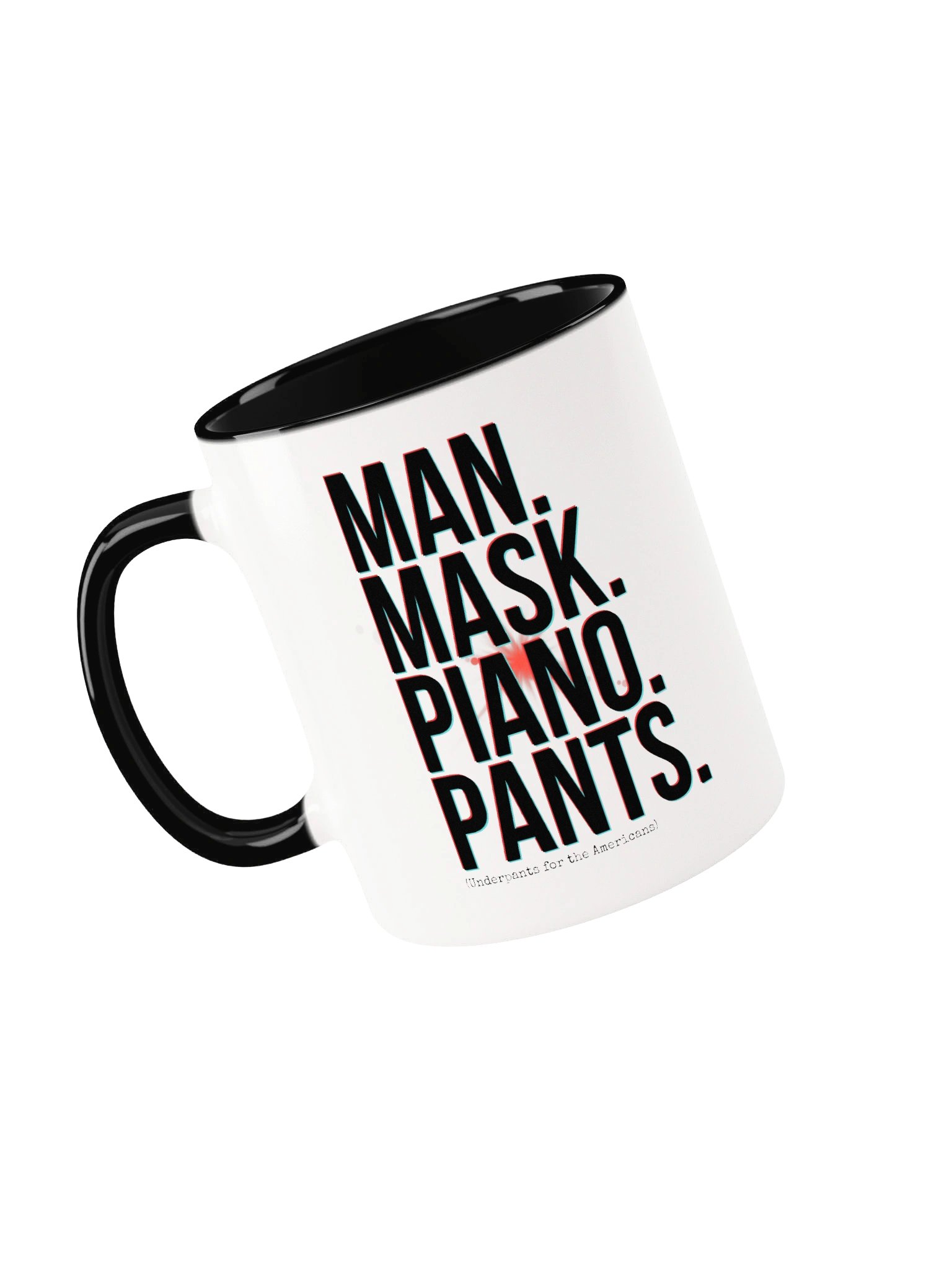 *BRAND NEW* Man. Mask. Piano. Pants. Dual Design Ceramic Mug (2 sizes) product image (3)