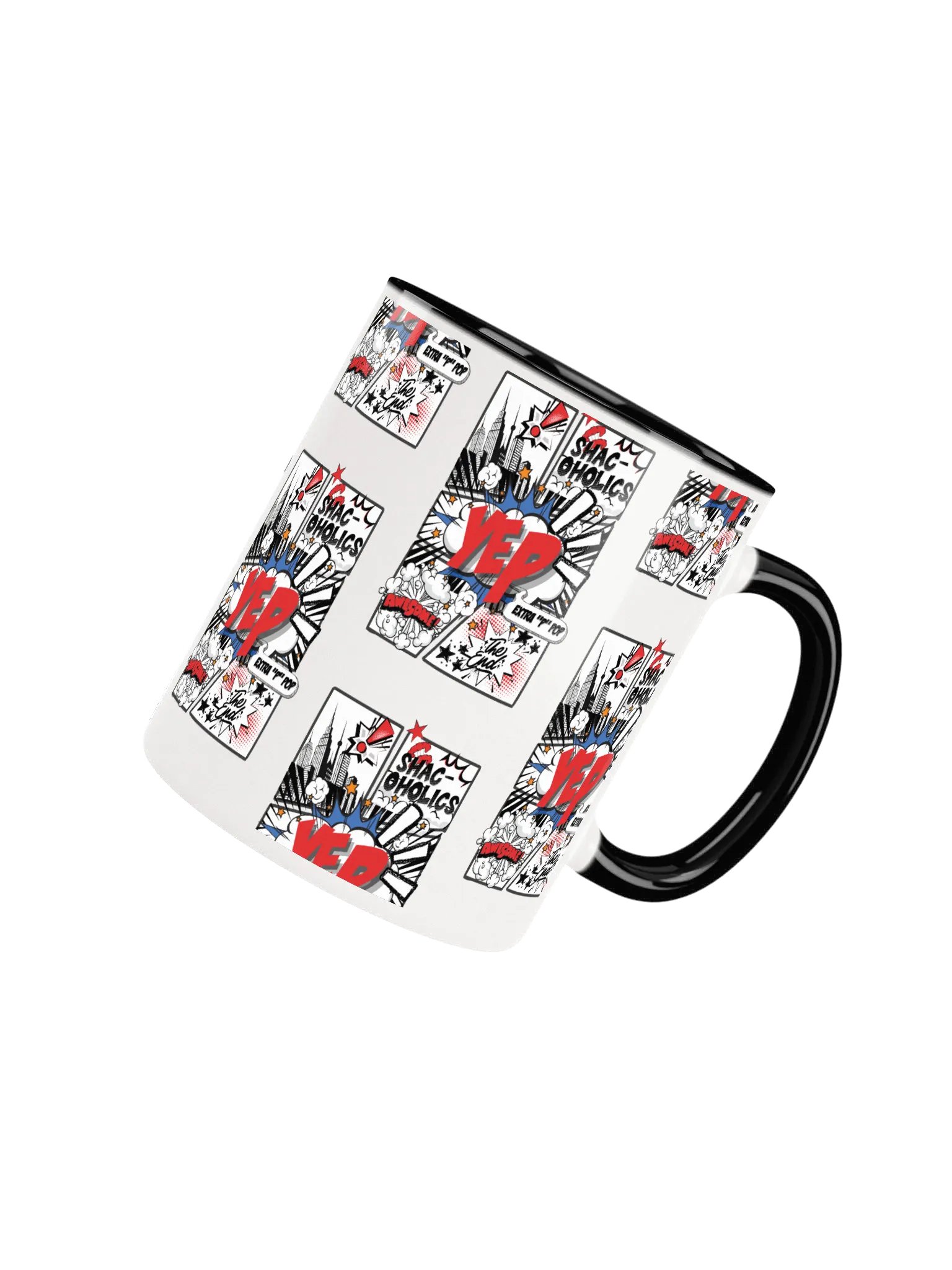 Shac-oholics Comic Blast Mug - Red 