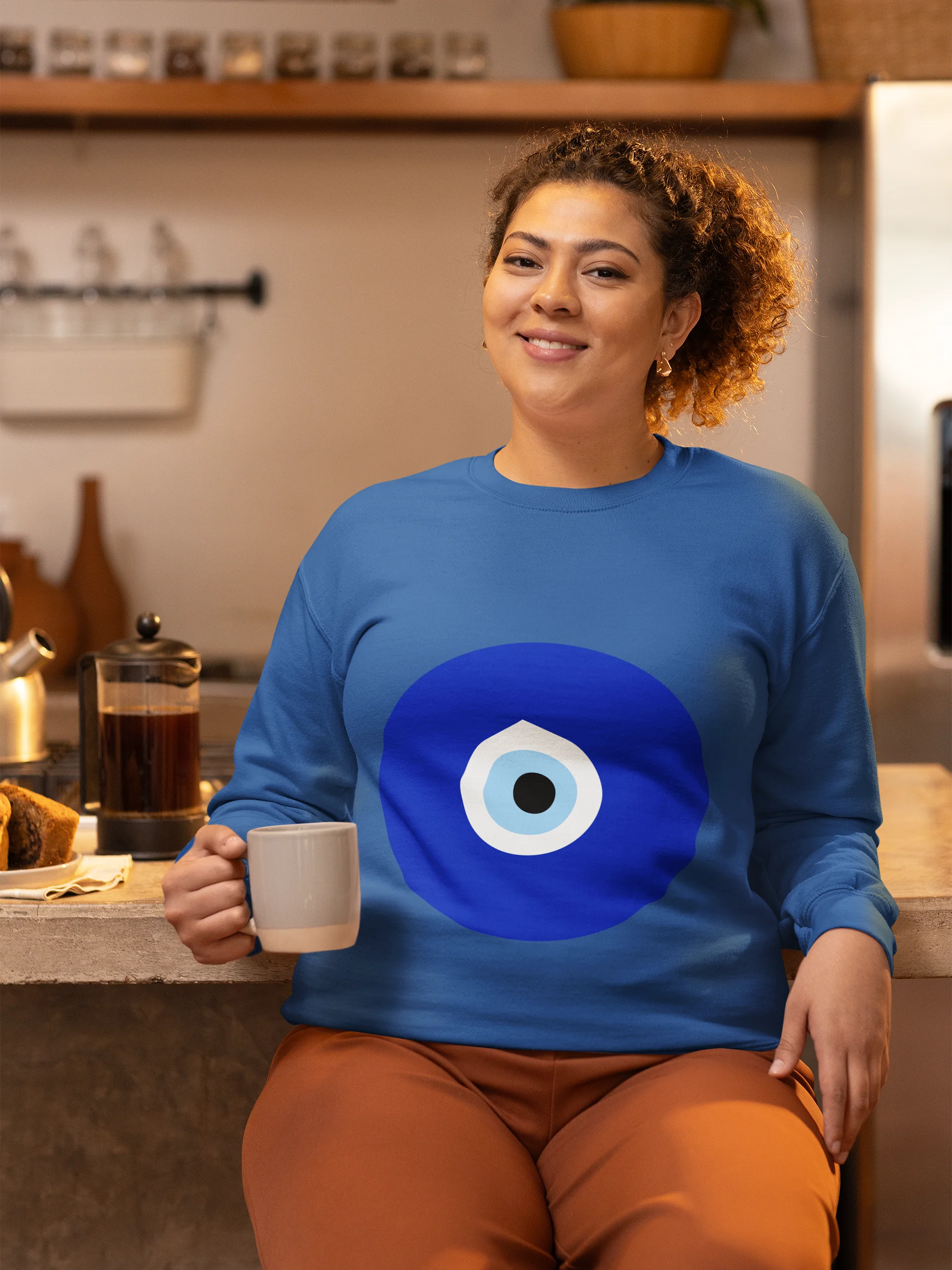 Nazar Mati Printed Classic Sweatshirt product image (1)