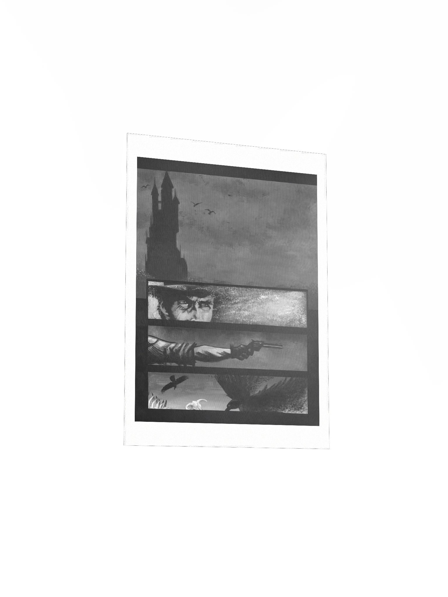 Dark Tower print (black and white) product image (16)