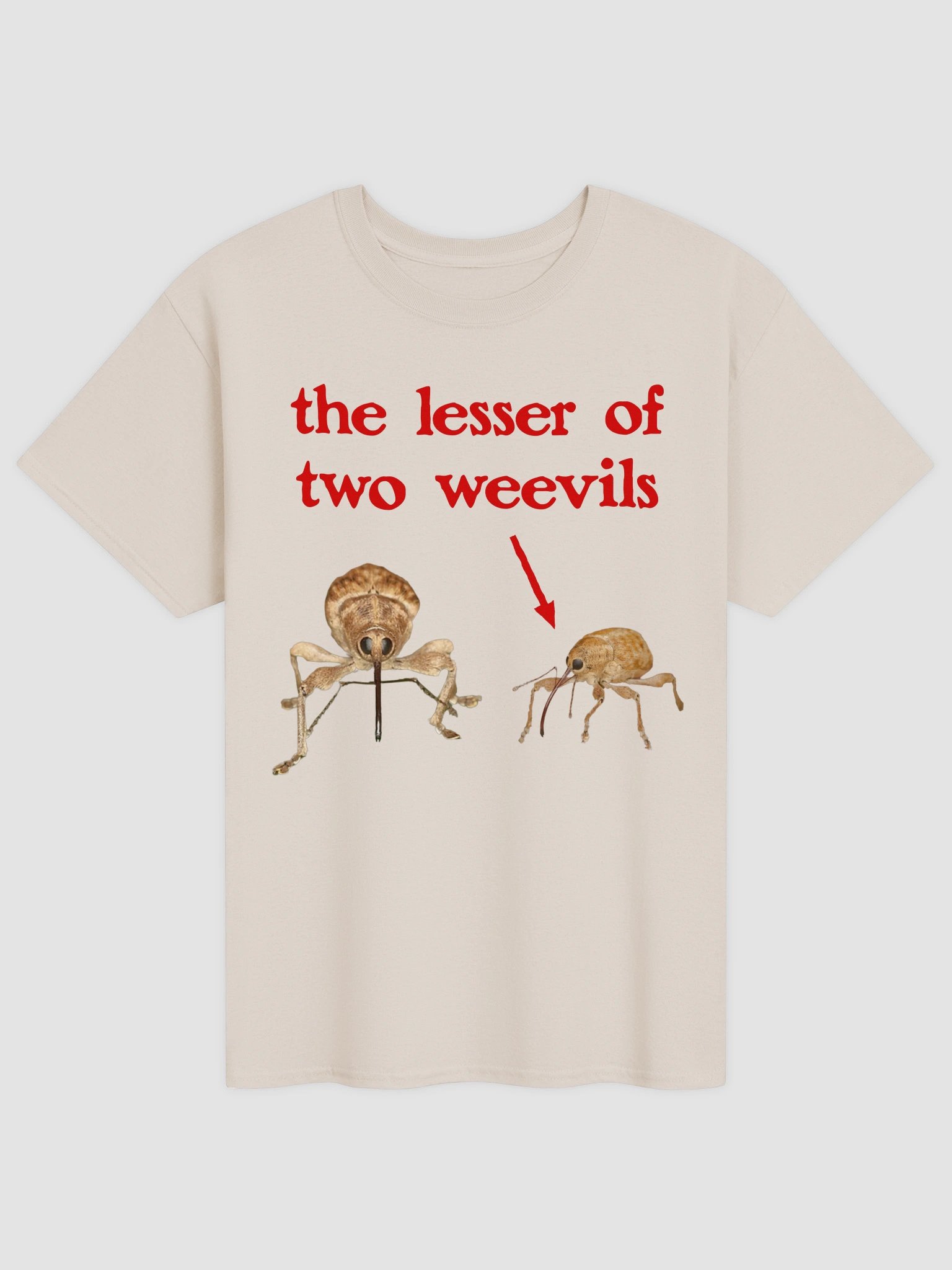 Lesser of two weevils T-shirt product image (5)