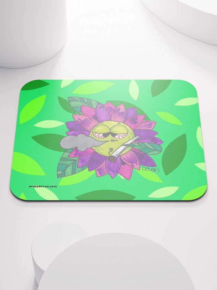 Magenta Stoner Flower Mousepad product image (1)