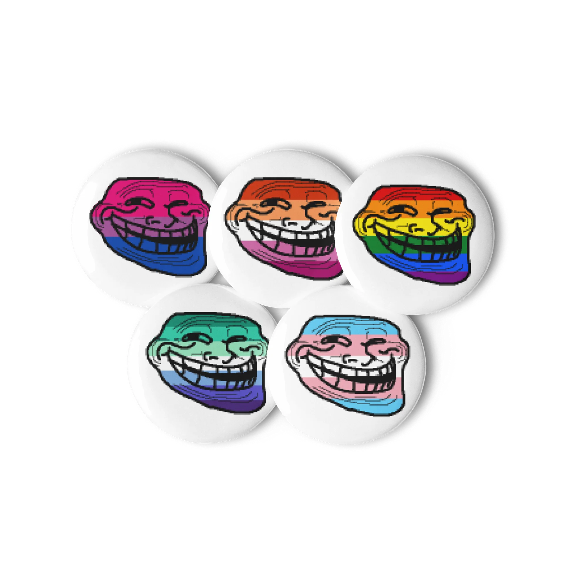 THE 5 GAY TROLL PINS product image (2)