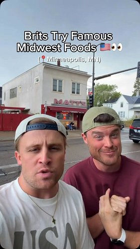 2 Brits try their first ever Jucy Lucy at Matt's Bar 😂😂😂

🎥: @joshandjase 

#minneapolis #minnesota #jucylucy