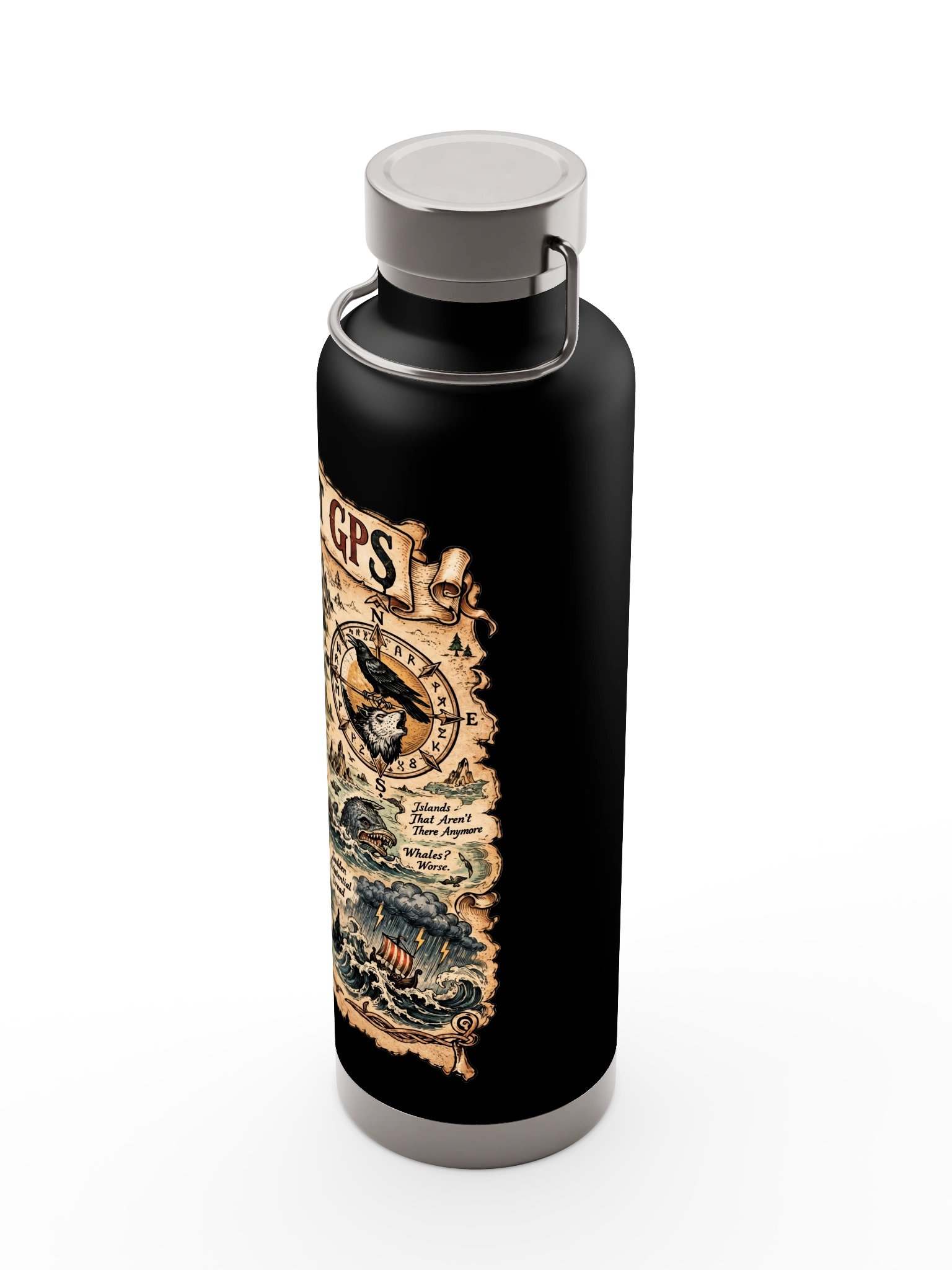 By Ancient Map Alone: The Viking Navigator's Water Bottle product image (9)