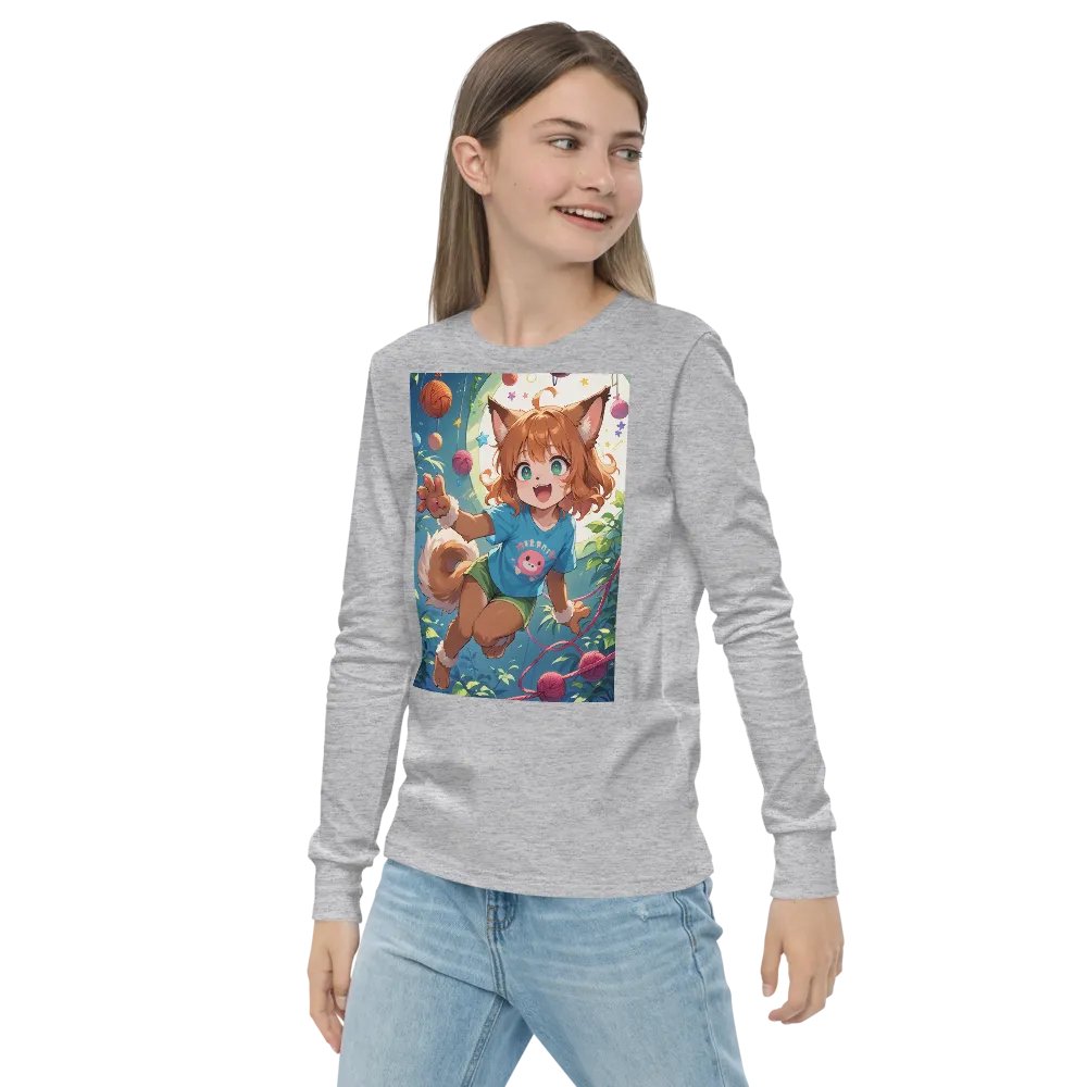 Animated Cat Girl Long Sleeve Tee product image (22)