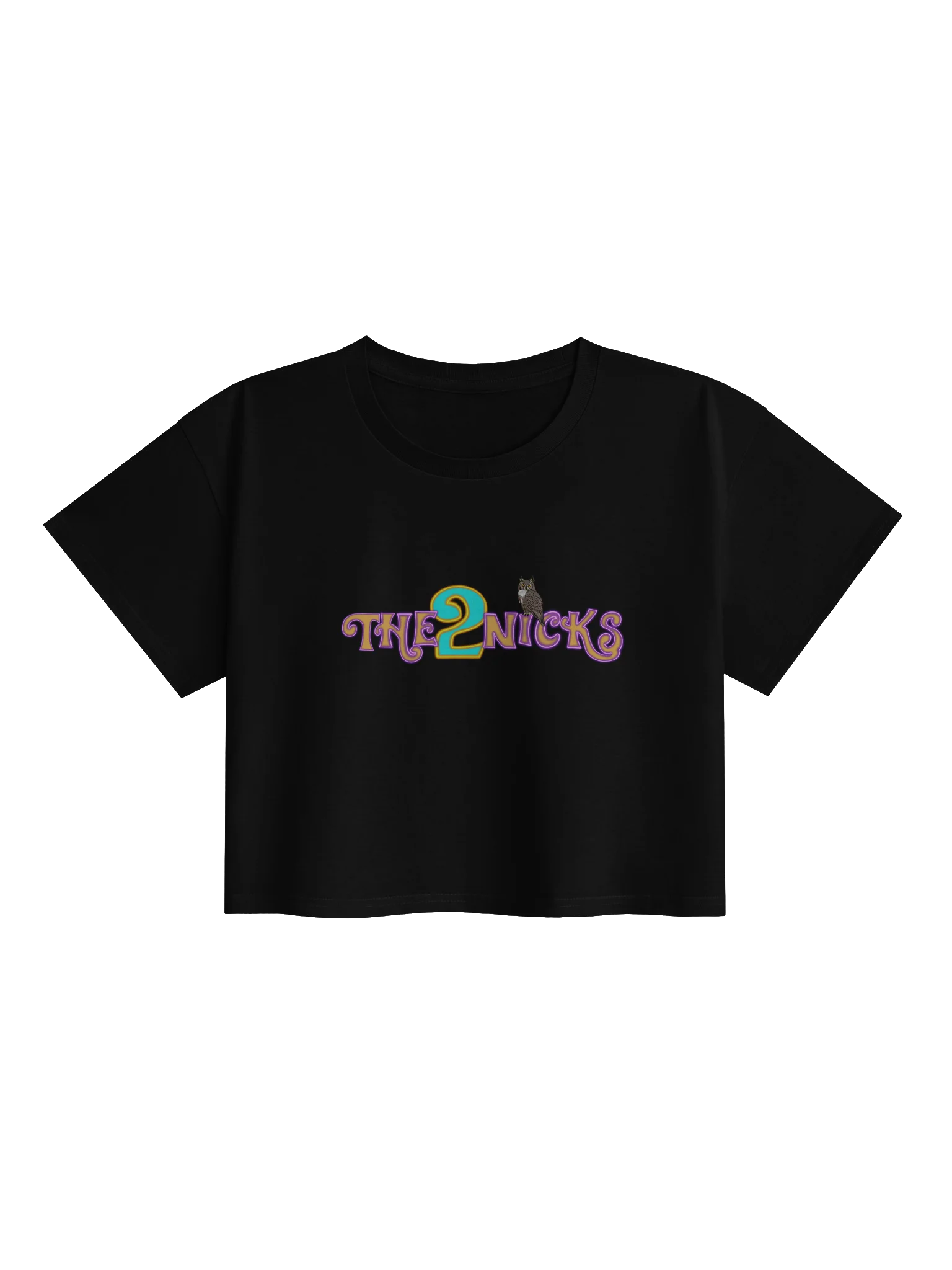 The2Nicks Crop Top Tee - White product image (1)