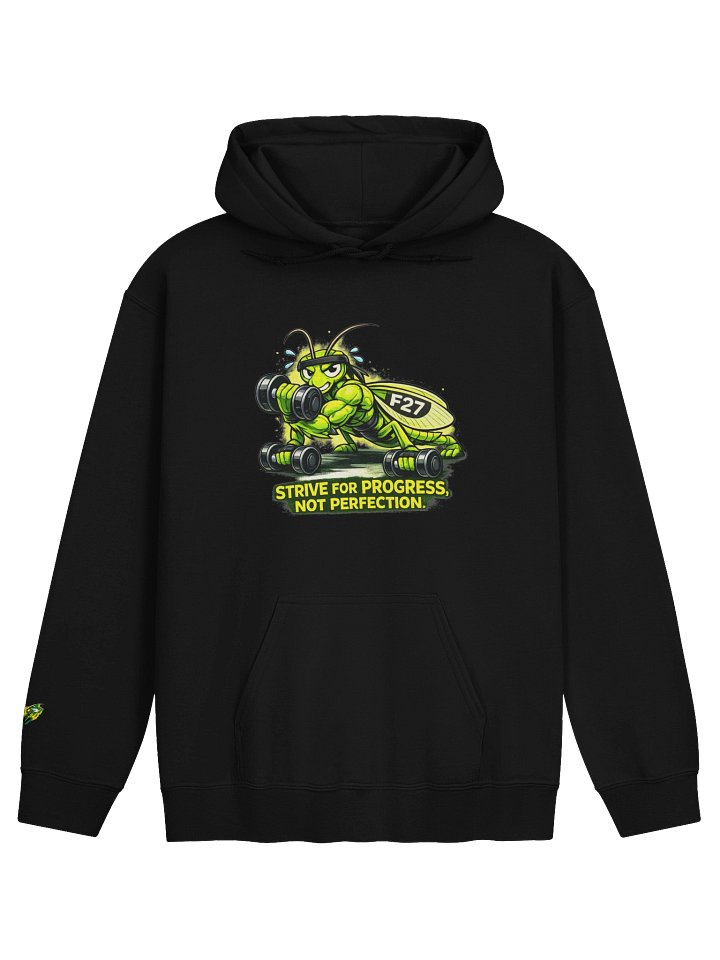 F27 Mantis Strength In Silence Unisex Hoodie | Motivational Gym Wear by FayzieBobs product image (2)