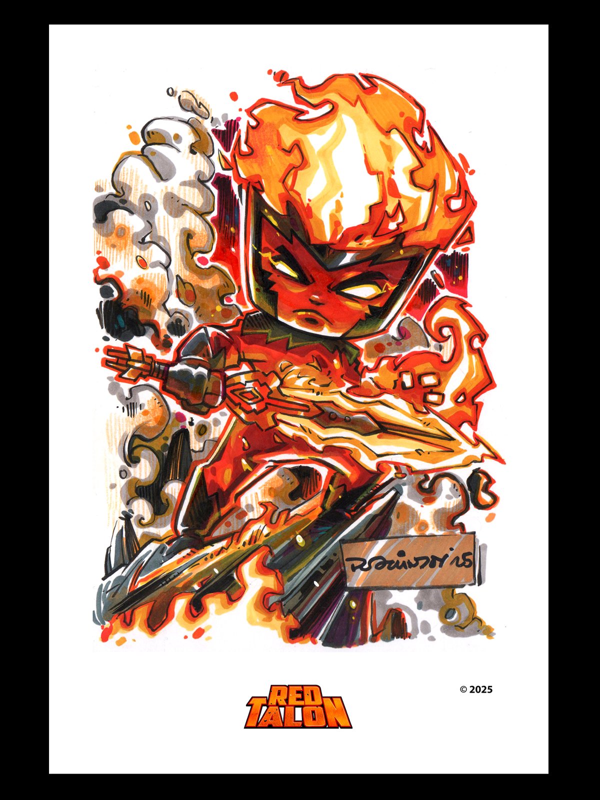 Scorcher Chibi Wall Poster - 12" x 18" product image (1)
