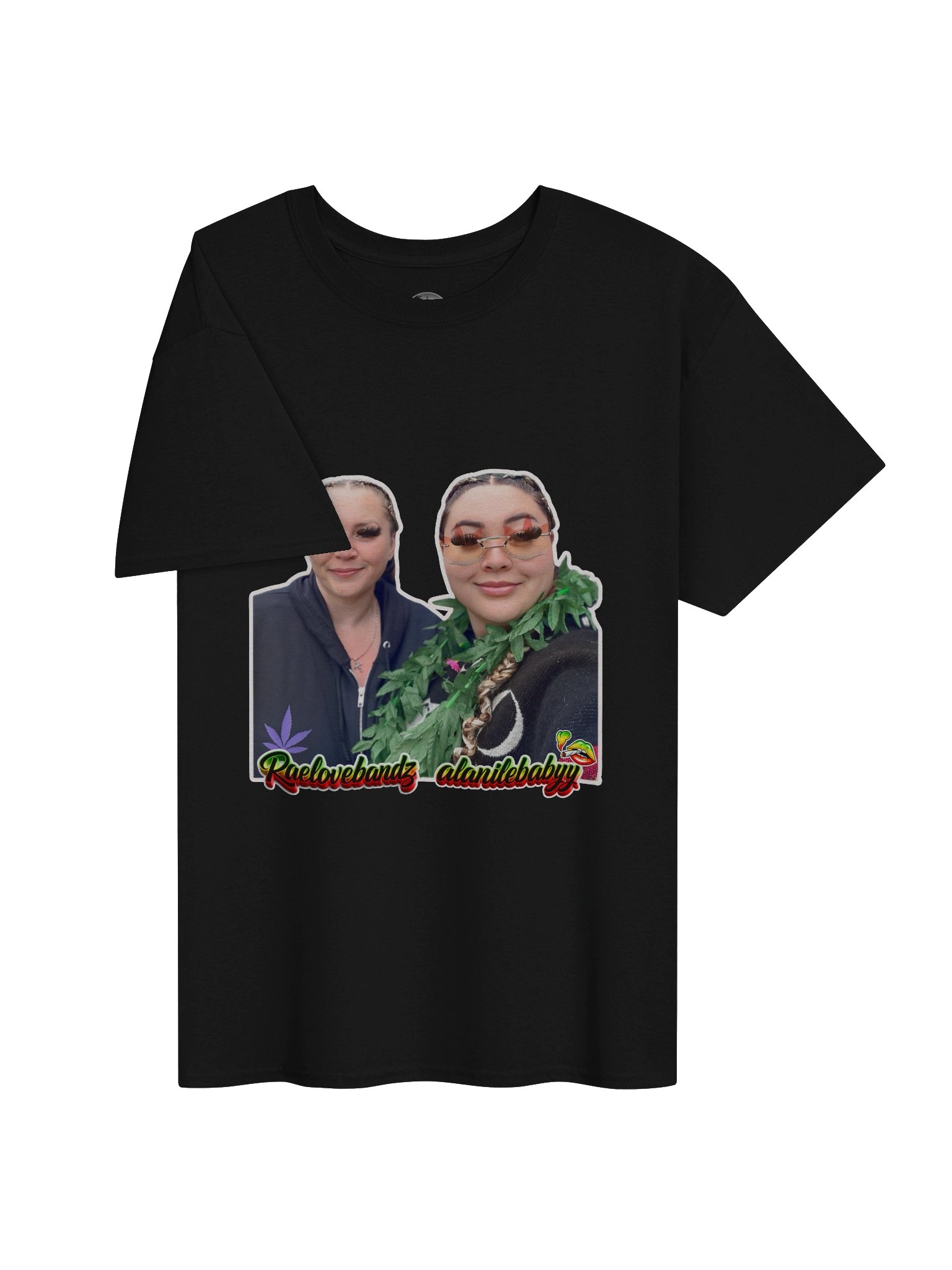 Raelovebandz & Alanilebabyy Sticker-Portrait Graphic Tee product image (3)