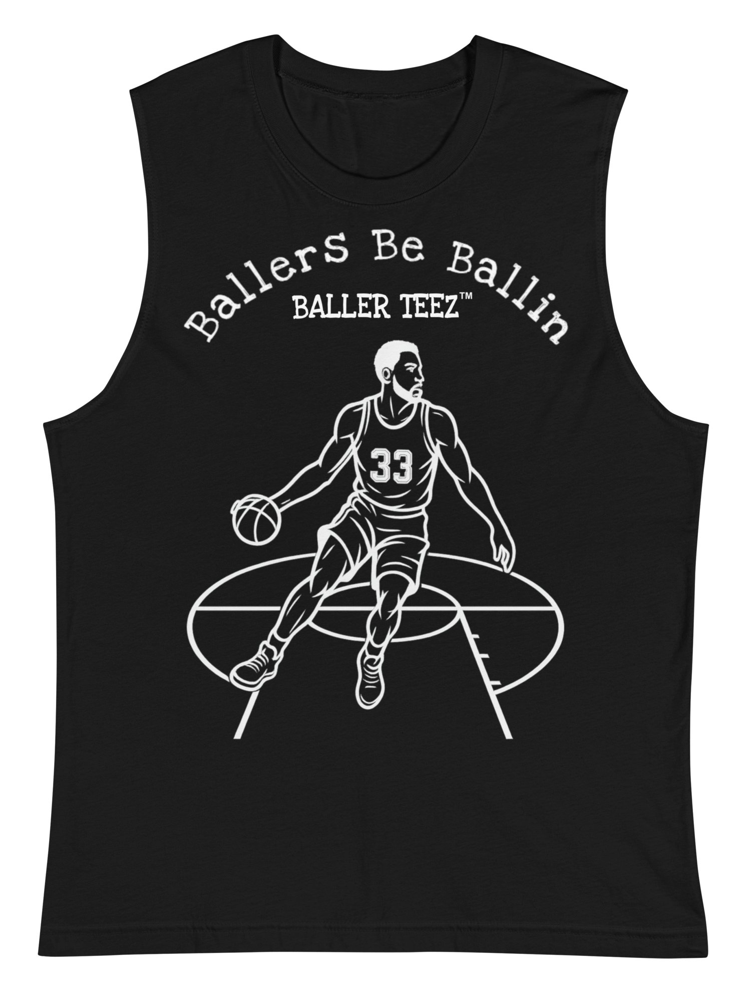 Baller Teez Black Muscle Shirt product image (1)