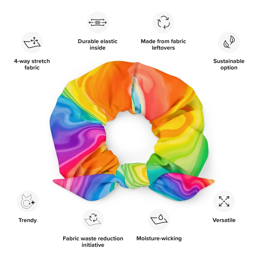 Rainbow Swirl All-Over Scrunchie product image (2)