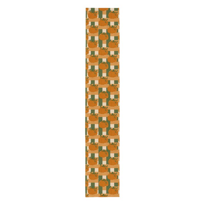 Pumpkin Plaid Pattern Table Runner product image (2)