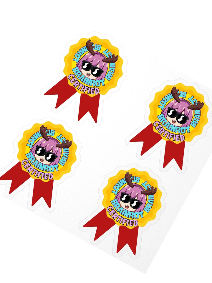 Brainrot Certified Stickers (Multiple, Small) product image (2)