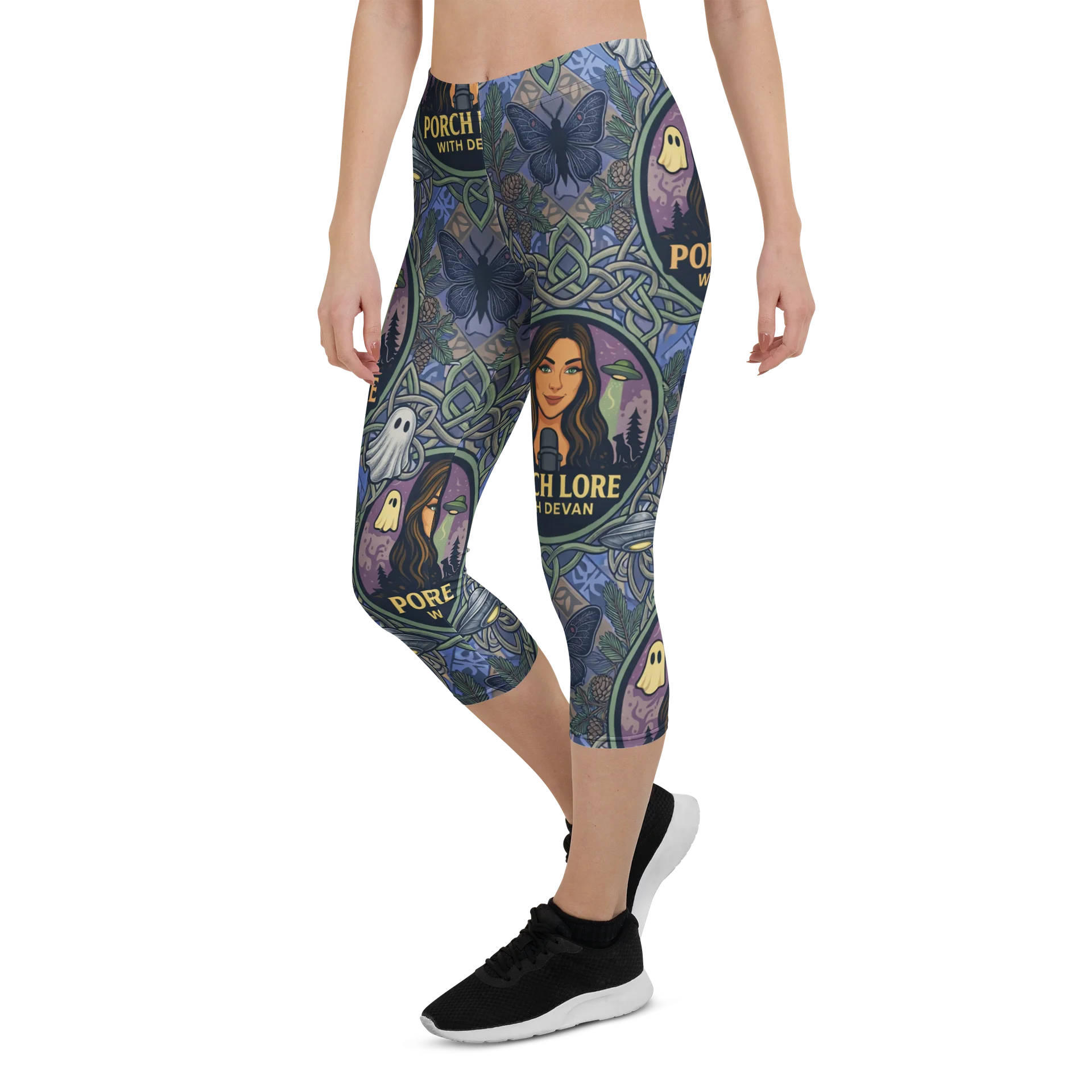 PORCH LORE DEVAN PERIWINKLE MOTH LEGGINGS product image (5)