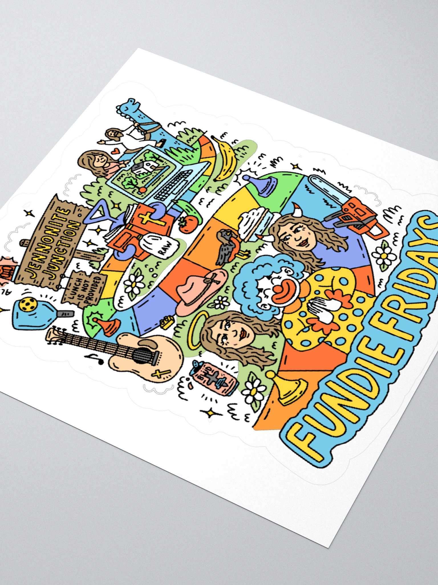 FF Land board game sticker product image (3)