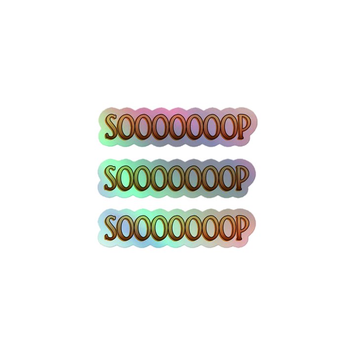 SOOOOOOOP Holographic Sticker Set product image (1)