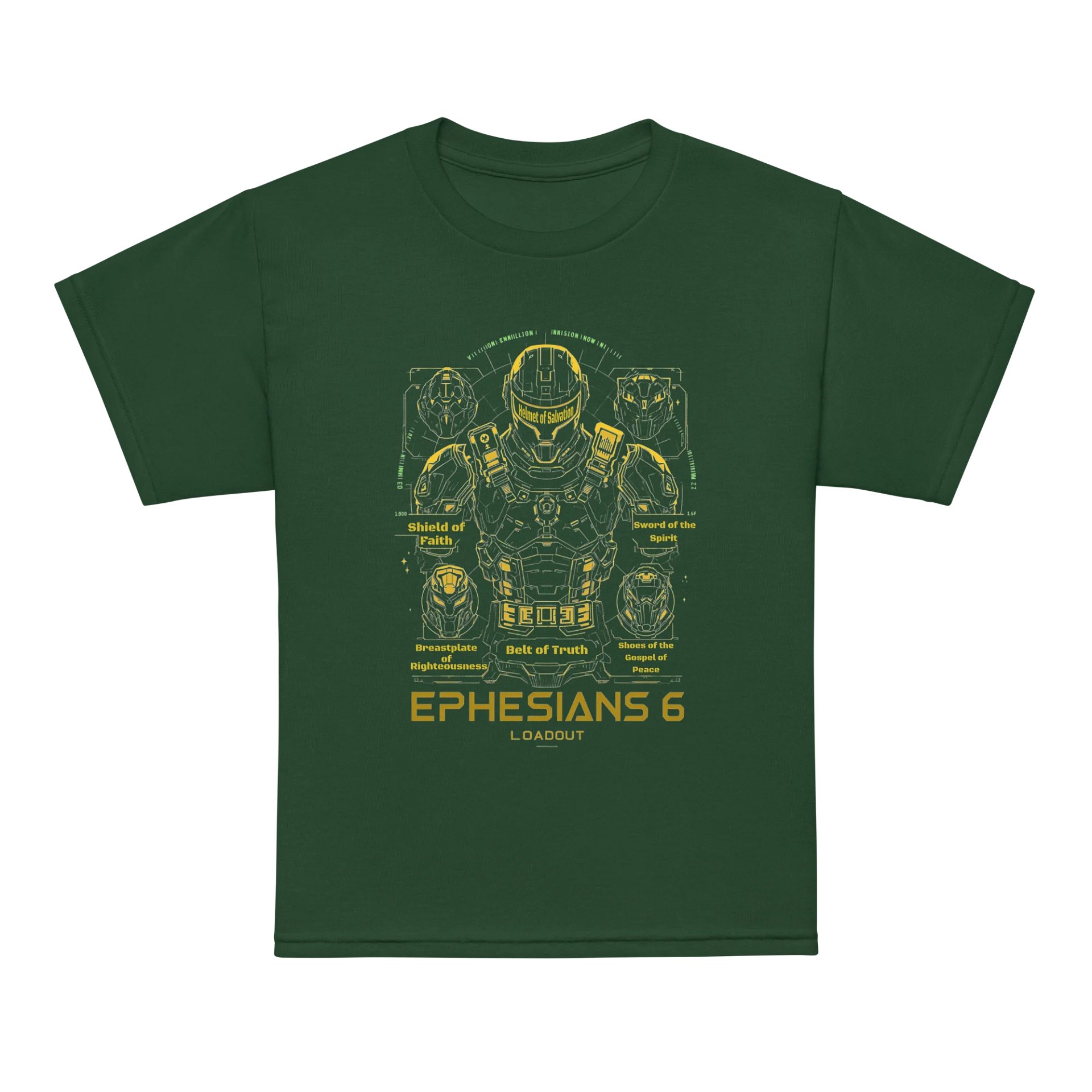 YHWH Kids Tee - "Ephesians 6 Loadout" product image (5)