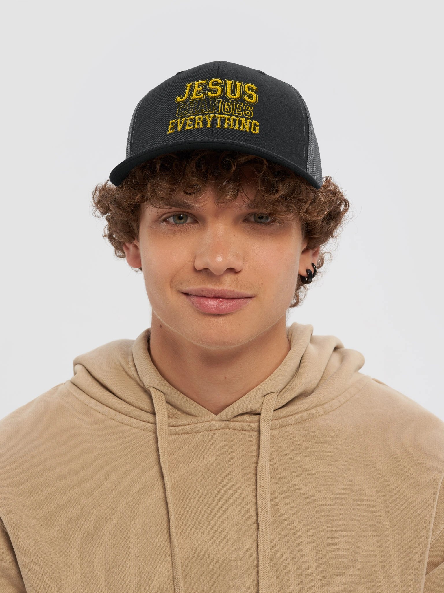 Premium Embroidered Eternal Edge Trucker Hat - Jesus Changes Everything product image (34)