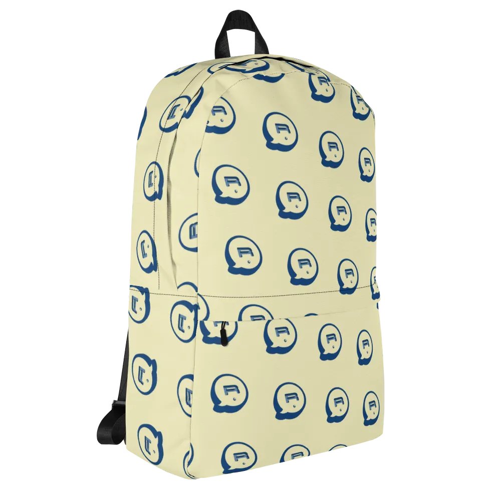 Run Button Logo All-Over Print Backpack - Blue product image (8)