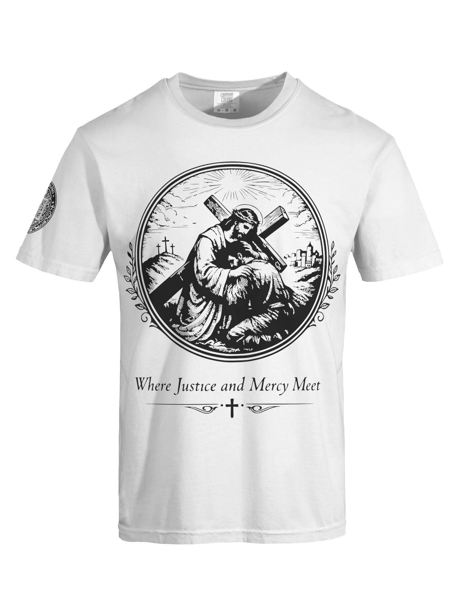 Justice Meets Mercy (Black on White/Color) product image (7)