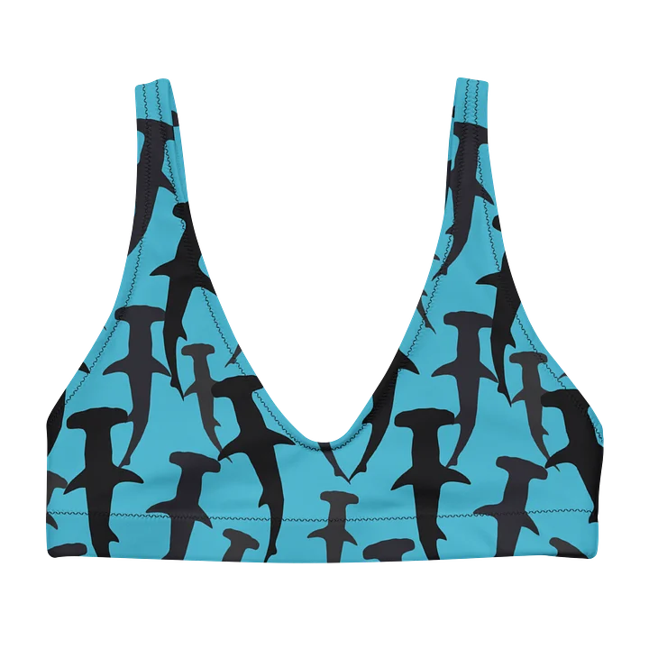 Hammerhead Sharks - Clear Ocean - Recycled Polyester - Padded Bikini Top product image (1)