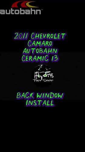 2011 Chevrolet Camaro Back Window
🚘 Autobahn Ceramic i3

🛡 Lifetime No-Hassle Warranty
Enjoy peace of mind with a comprehensi...