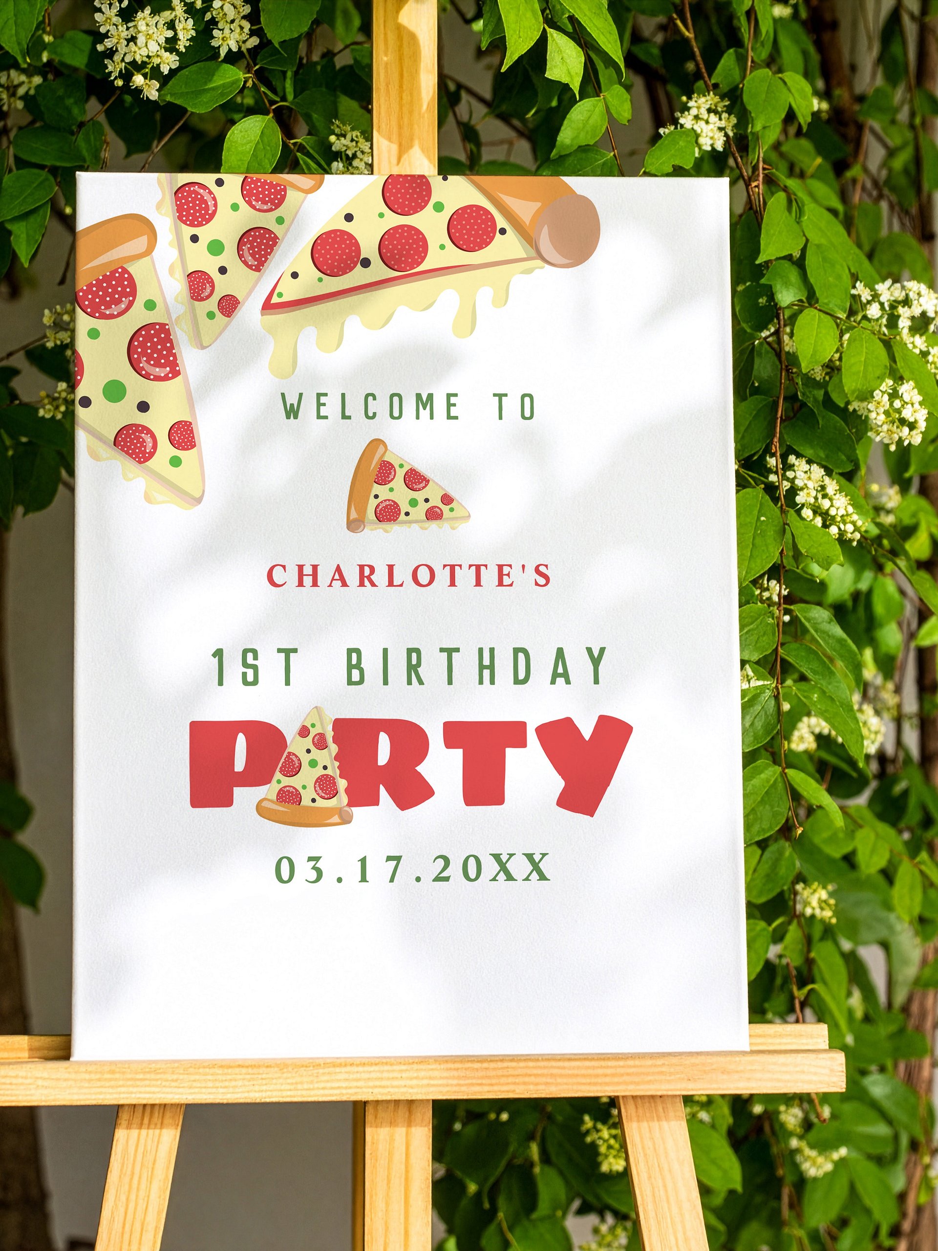 Botanical Party Welcome Sign Mockup For Weddings & Outdoor Events product image (3)