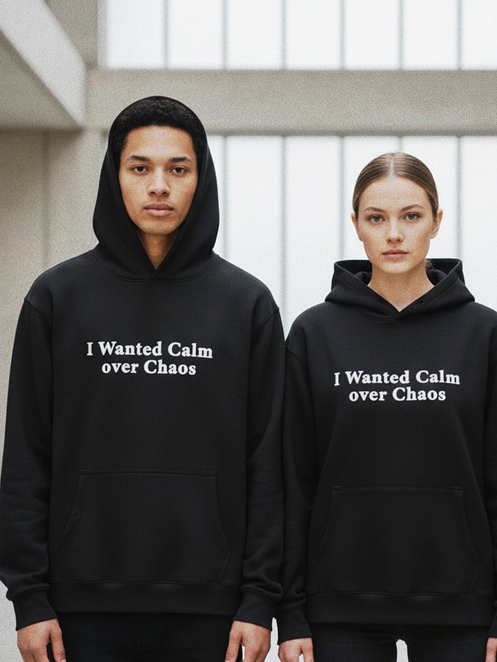 I wanted Calm Over Chaos Embroidered Hoodie product image (1)