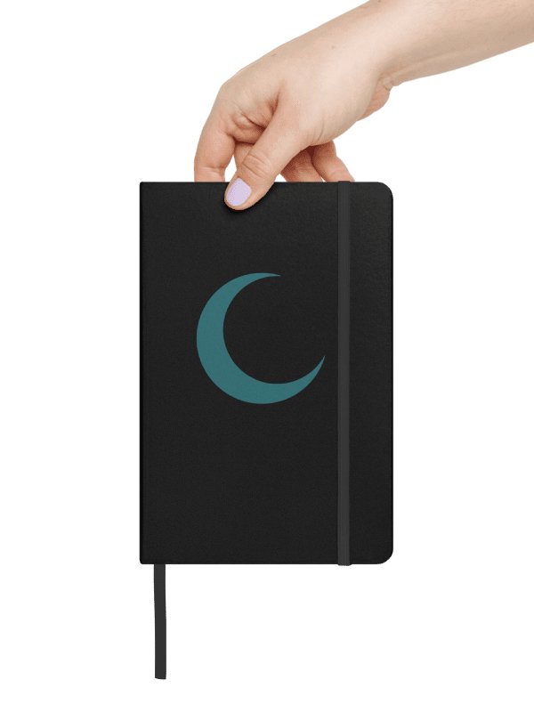 Crescent Moon Notebook – Deep Teal Print product image (4)