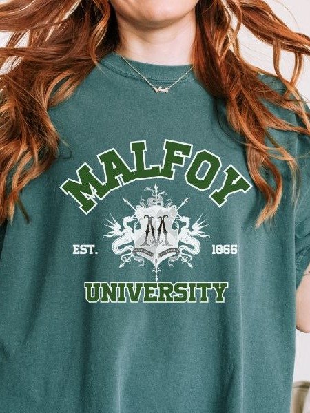 Malfoy University Vintage Collegiate Style Shirt product image (1)