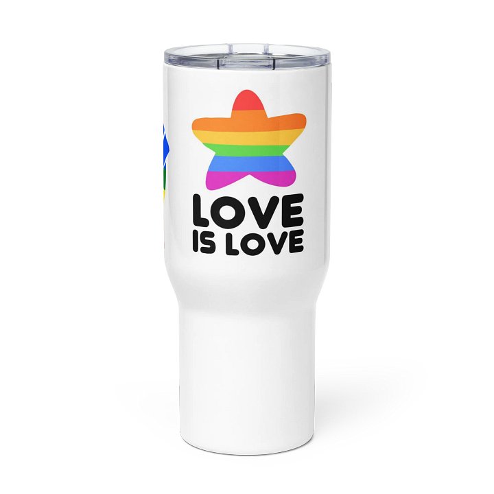 Rainbow Pride Travel Mug: Love Is Love Edition product image (3)