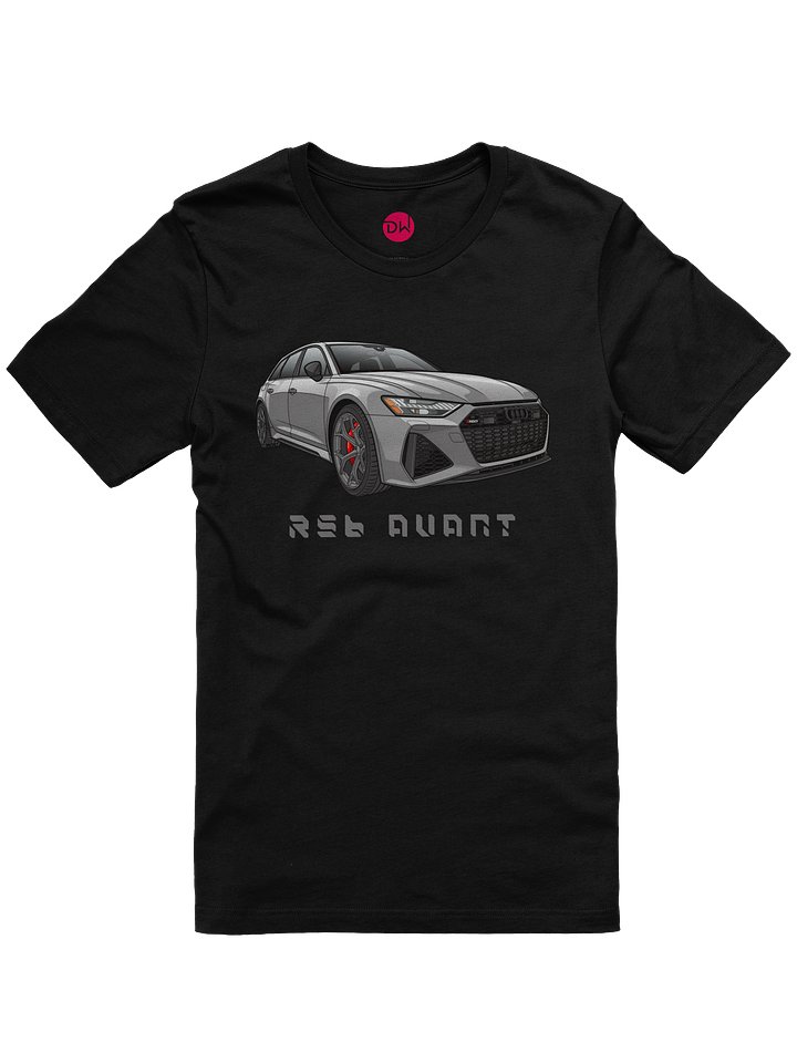 Grey Audi RS6 Avant Shirt (Retro, Sketch, Silhouette) product image (7)