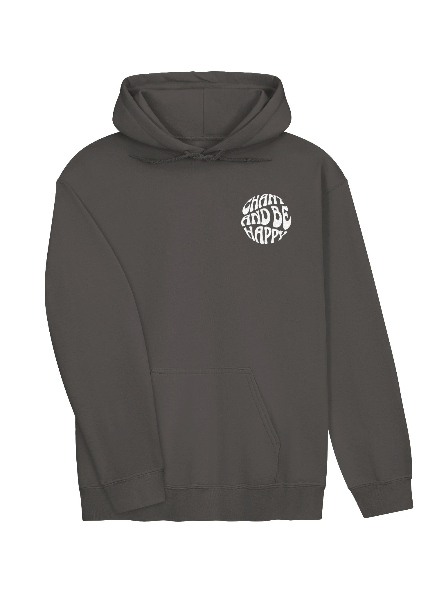 chant and be happy hoodie - white embroidery product image (3)