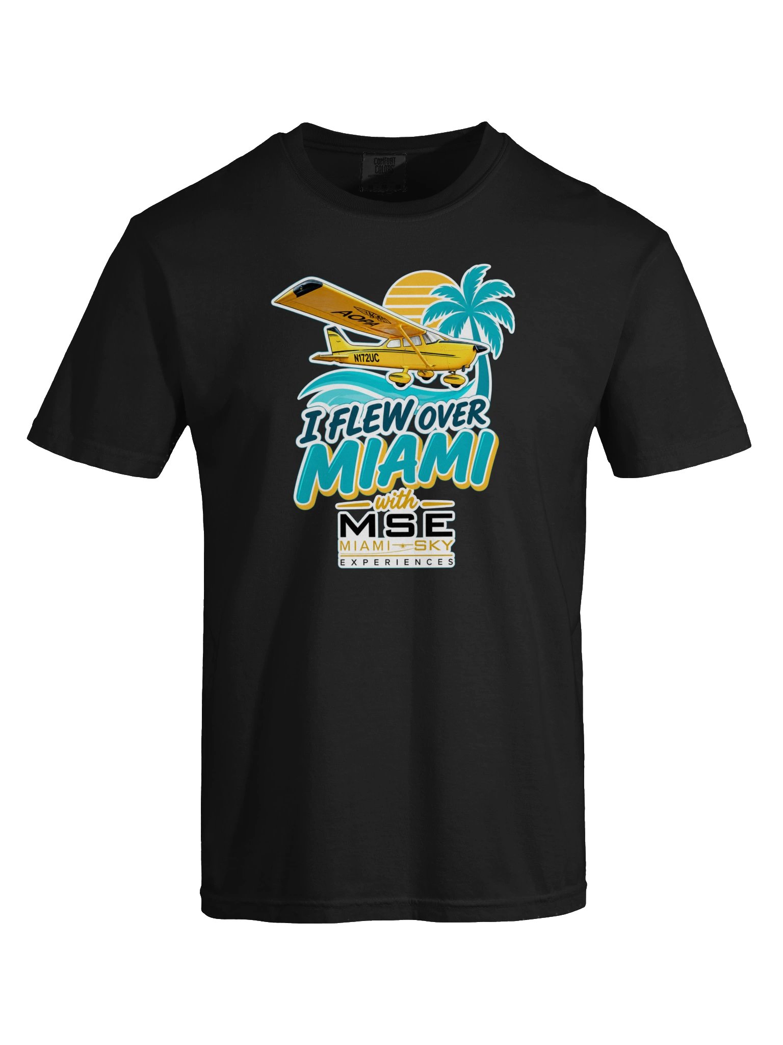 Fly Over Miami – Vintage Aviation Tee product image (53)