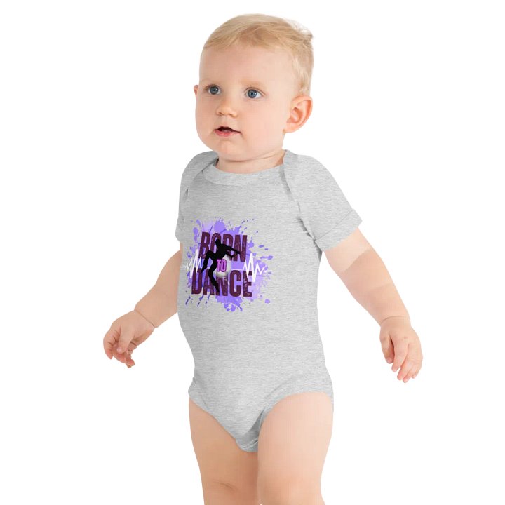 Born to Dance His Silhouette Baby Onesie product image (2)