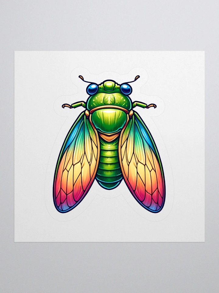 Colorful Cicada Sticker product image (2)