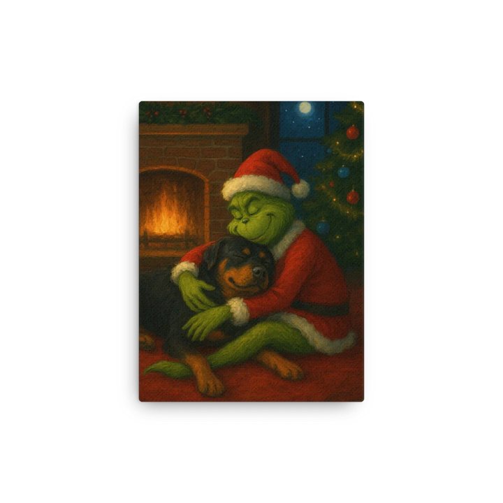 The Grinch Who Stole a Rottweiler Canvas Art product image (13)
