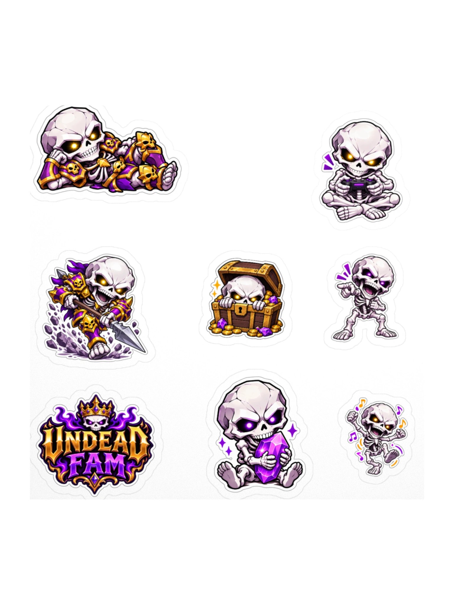 Undead Fam Minion Stickers product image (1)