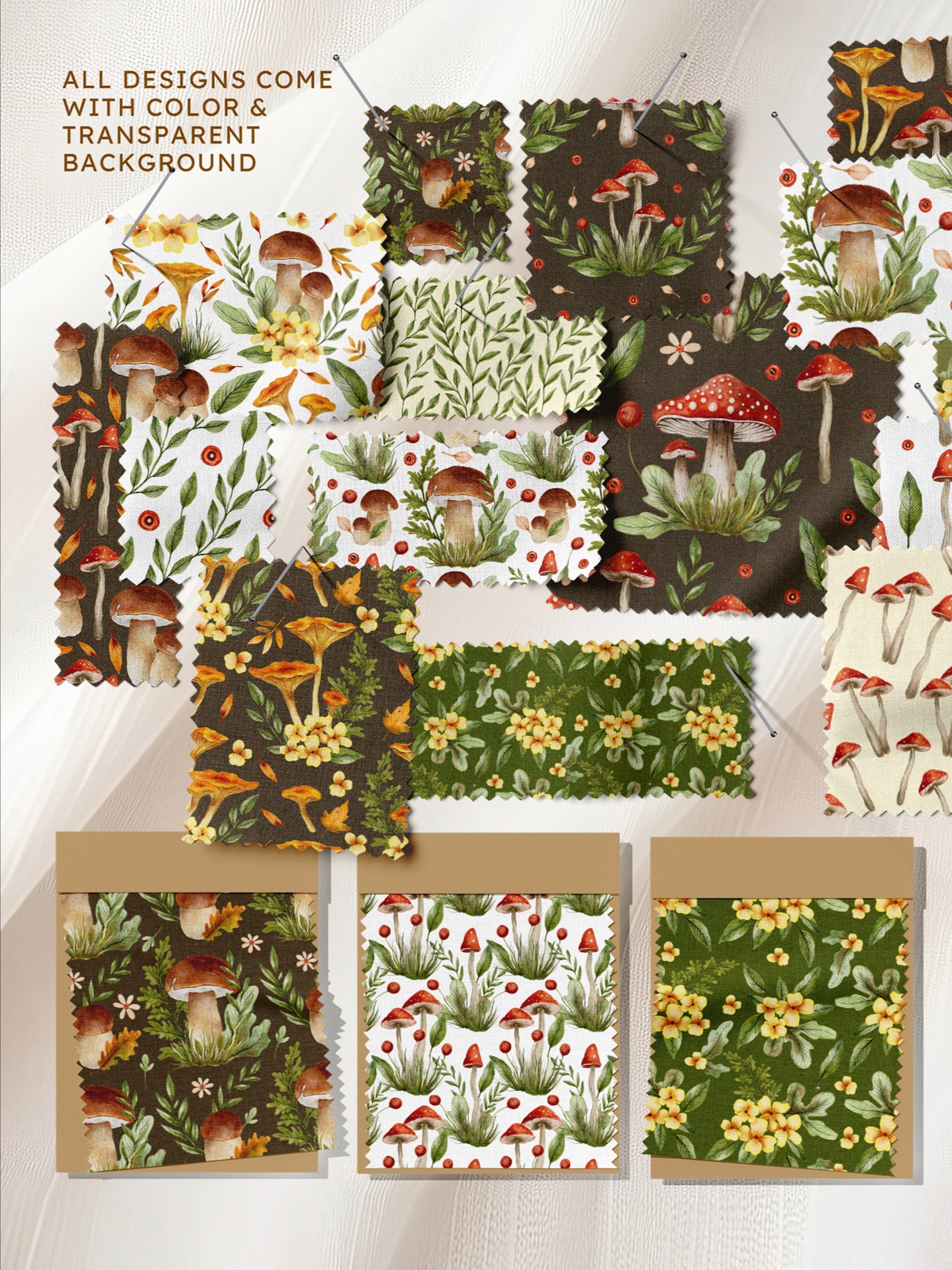 Mushroom Watercolor Fall - Graphics Bundle product image (4)