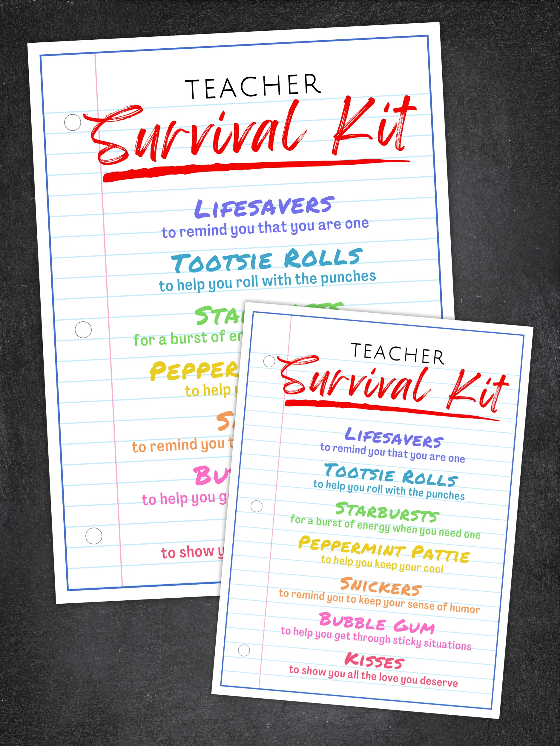 Teacher Survival Kit Gift Tags product image (3)