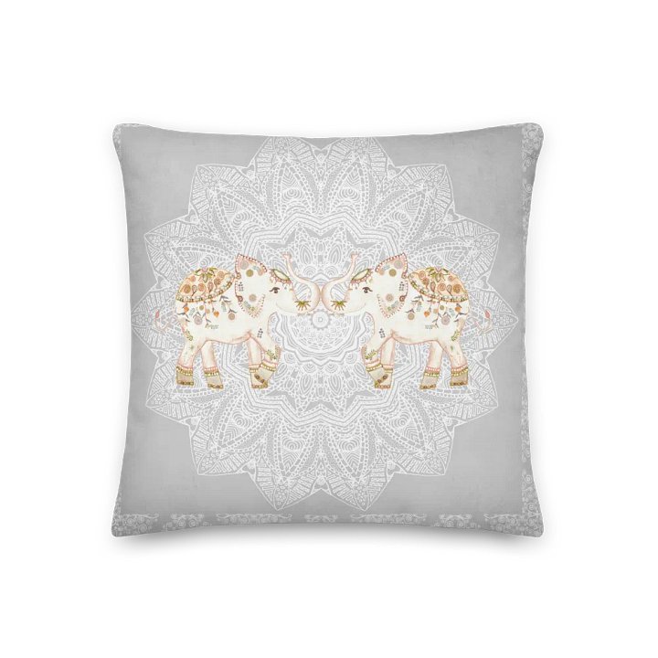 Majestic Elephant Mandala Pillow product image (1)