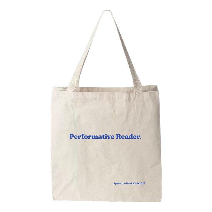 Performative Reader Tote Bag product image (1)