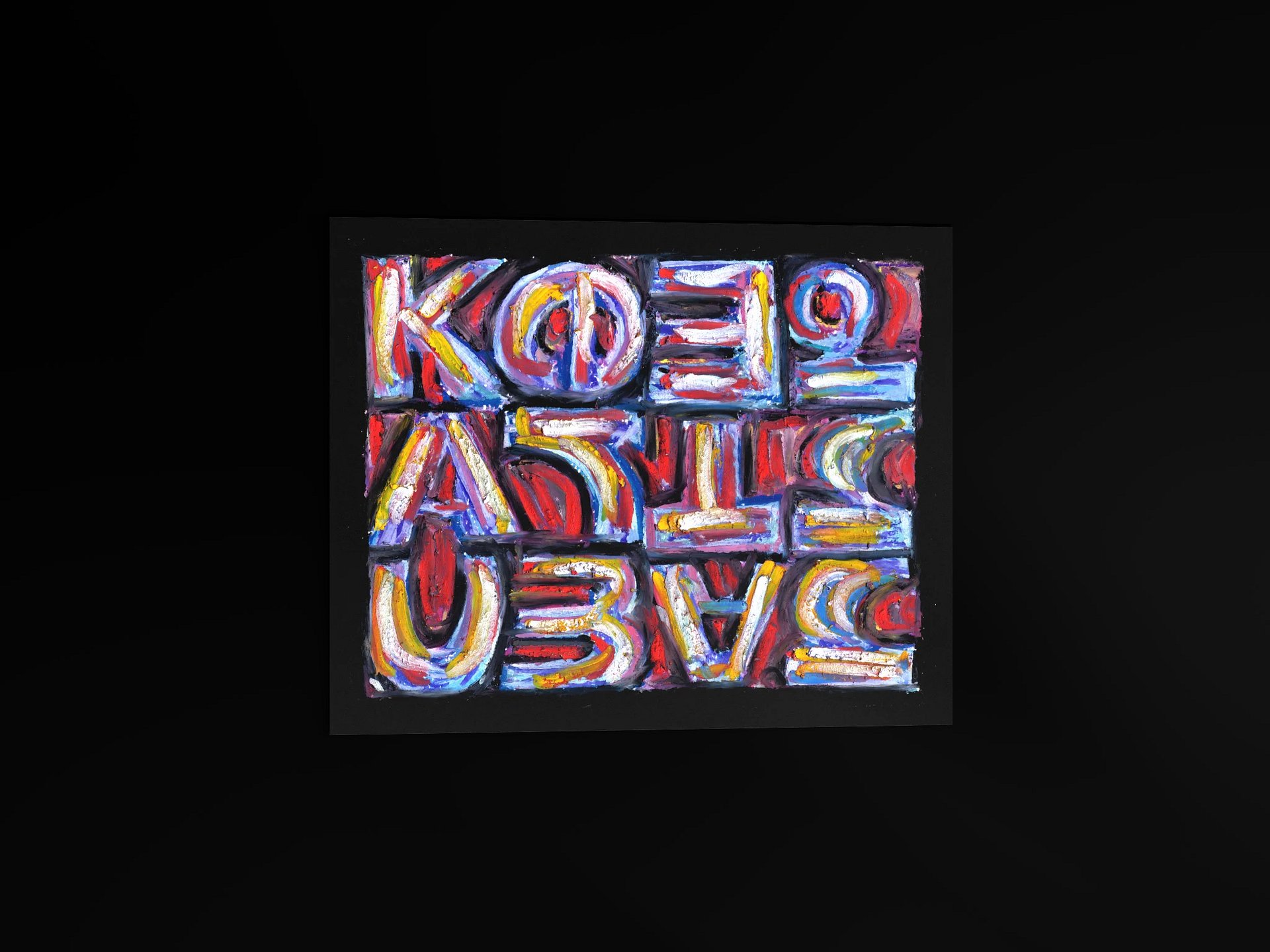 Keep Art Human - Print of Oil Pastel Artwork product image (8)